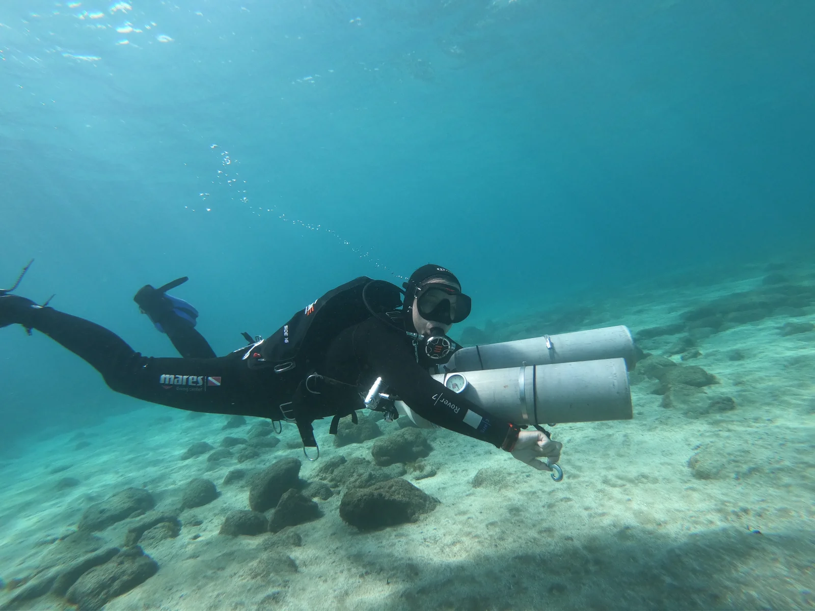 Buceo sidemount en Gran Canaria