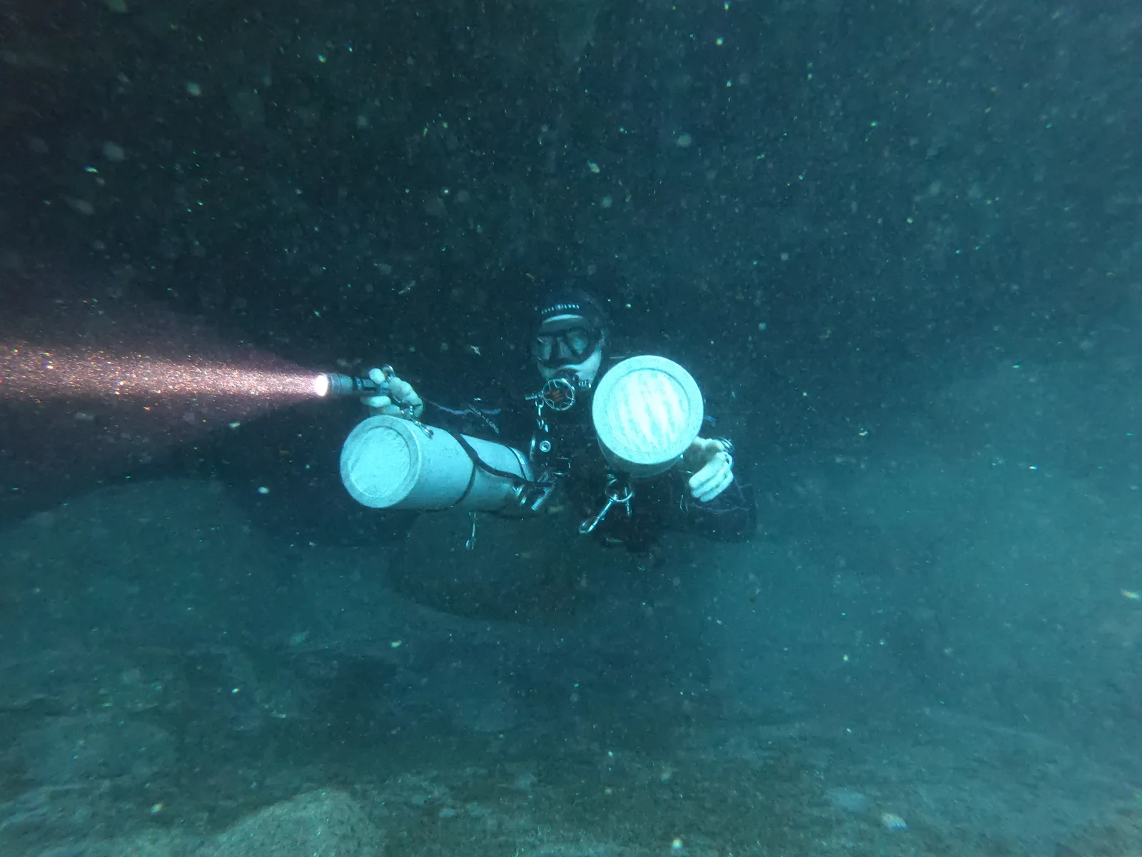 Buceo sidemount en Gran Canaria