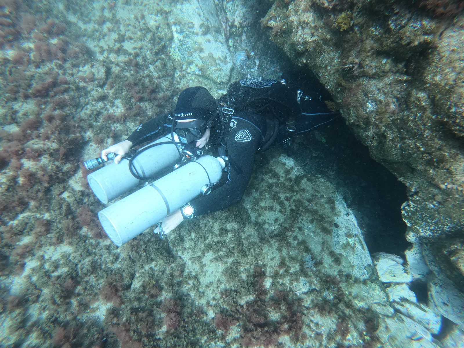 Buceo sidemount en Gran Canaria