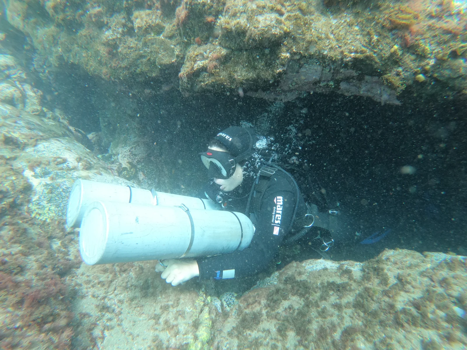 Buceo sidemount en Gran Canaria